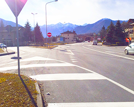 corta rotonda ingresso domo