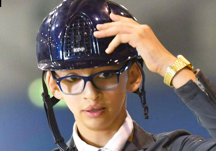 Il giovane cavaliere Ossolano Edoardo Piovani al GP Fixdesign International Show Jumping