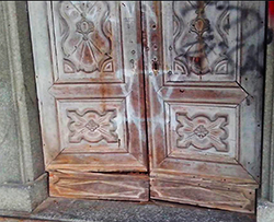 corta danni porta chiesa premosello