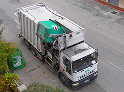 corta camino spazzatura