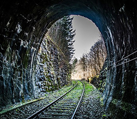 corta fuga tunnel ferrovia