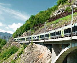 corta trenino bls verde ponte