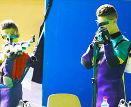 corta Francesco e Simone tiro segno