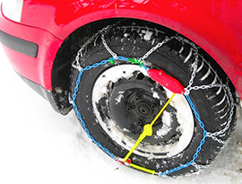 corta neve gomma catena