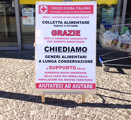corta colletta alimentare croce rossa