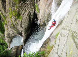 corta canyoning discesa