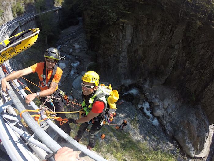 Soccorso alpino: due giorni di esercitazione in forra, volontari in arrivo da tre regioni - Fotogallery  
