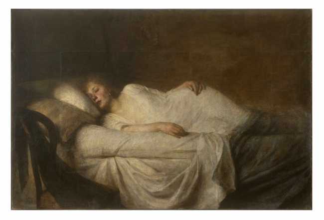 01 gian maria rastellini il sogno 1889 1891 olio su tela 122 x 183 cm firmato in basso a destra g m rastellini collezione privata courtesy archivio rastellini