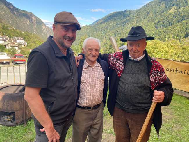 Alessio Cusano Giancarlo Tabachi e Remo Modoni a Vanzone