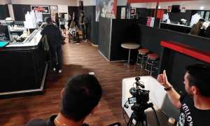 Oltre il buio cortometraggio Cinealpi backstage 6