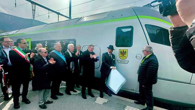 inaugurazione treno mika briga